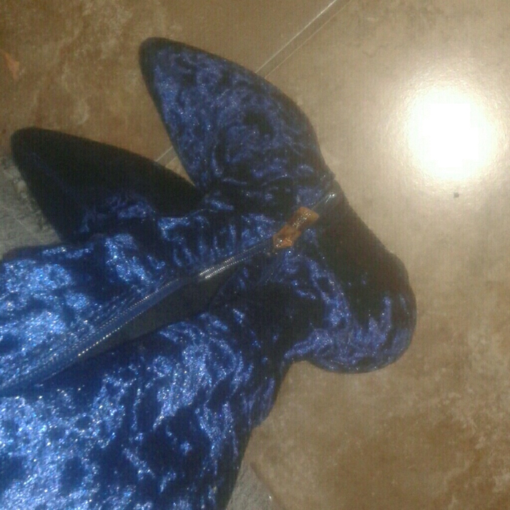 thigh high velvet boots